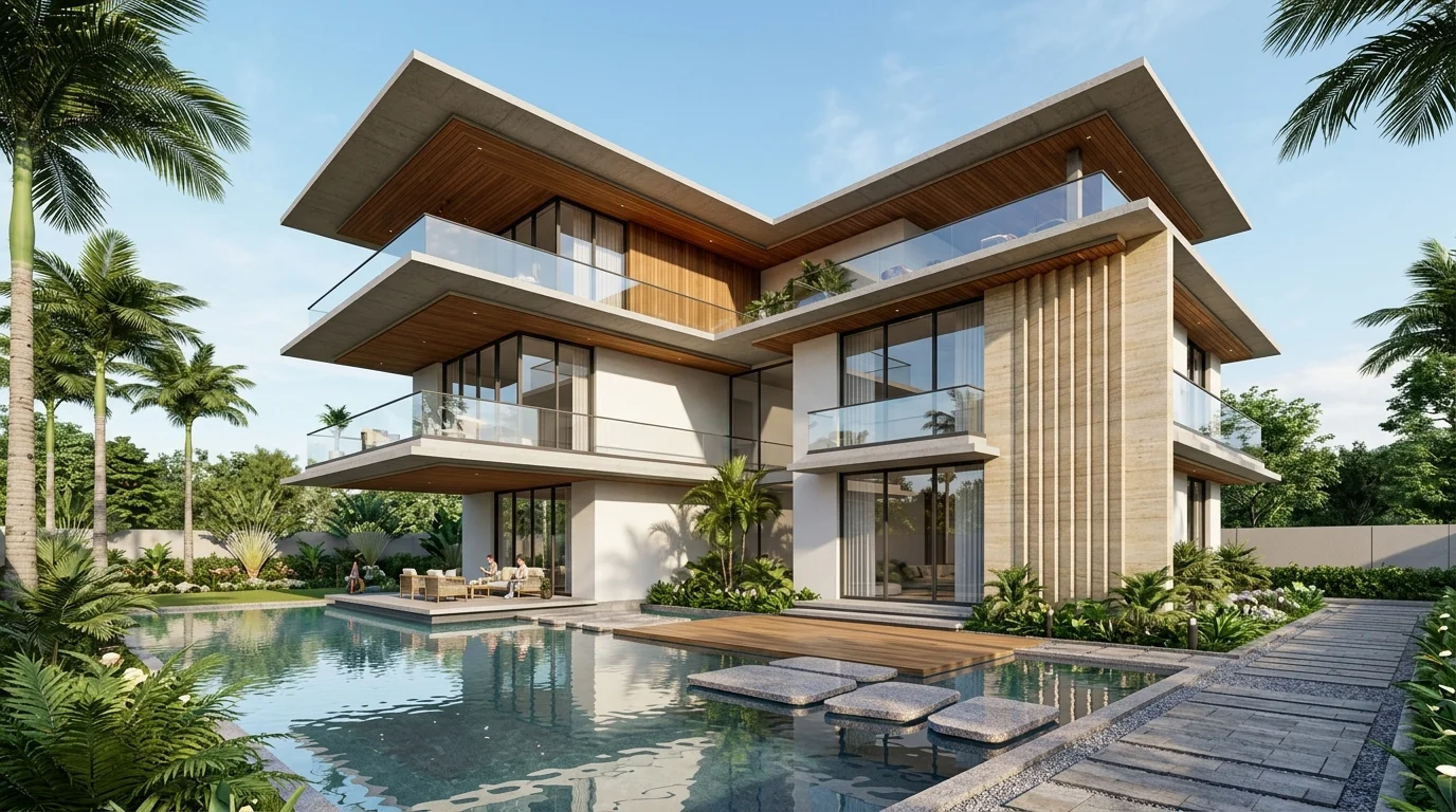 The Grand Modernist Estate - Poes Garden