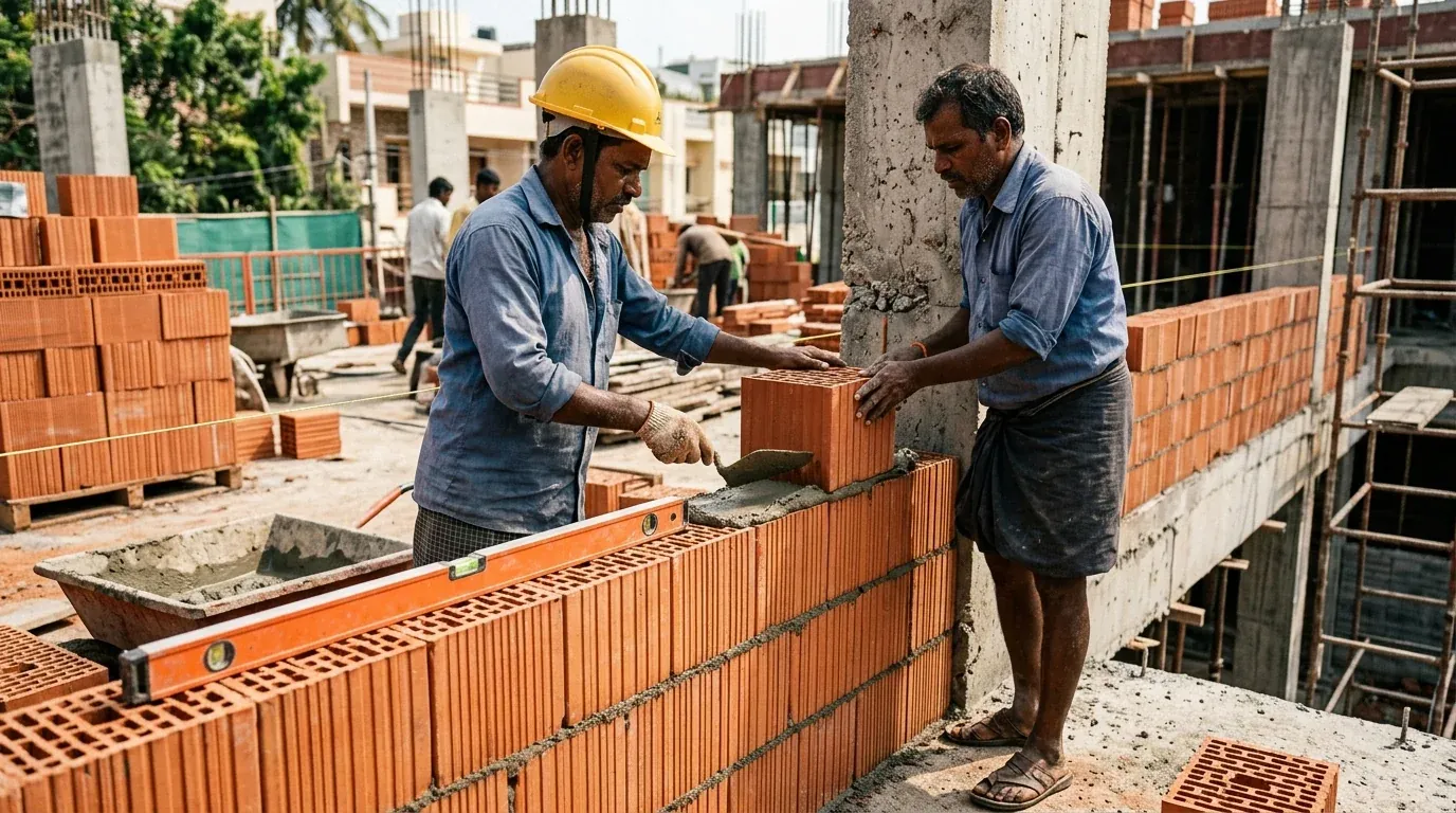 Masonry construction with precision joints